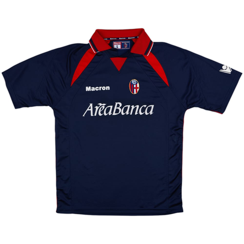 2001-02 Bologna GK Shirt Nervo #7 - 6/10 - (L)