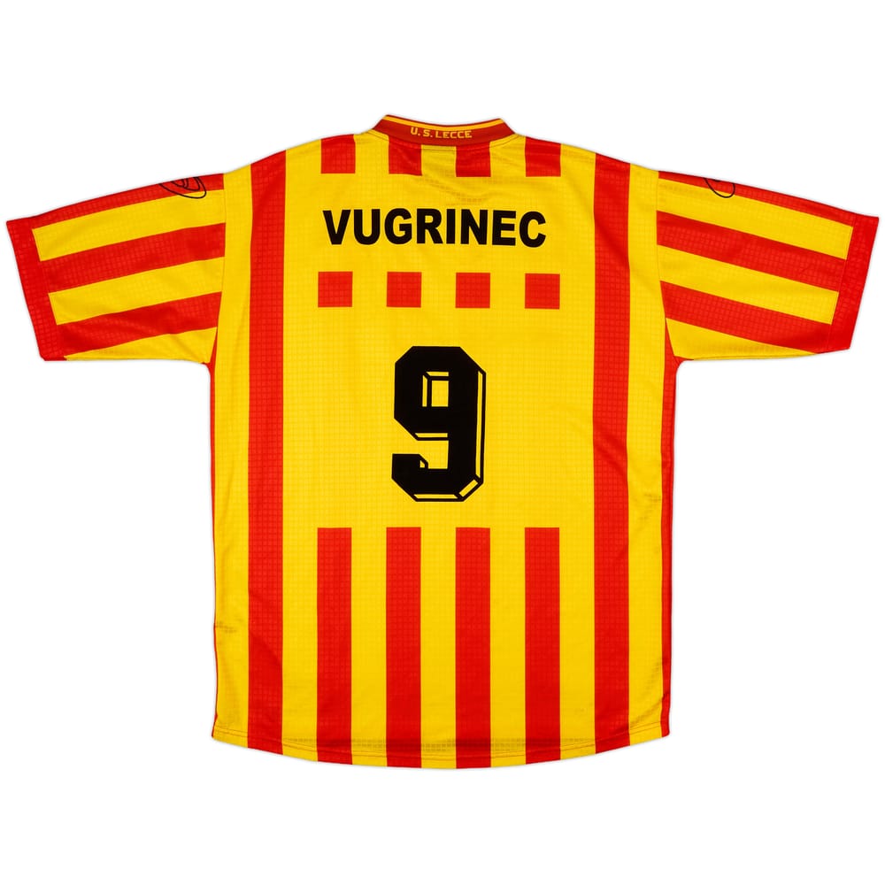 2000-01 Lecce Home Shirt Vugrinec #9 - 9/10 - (XL)