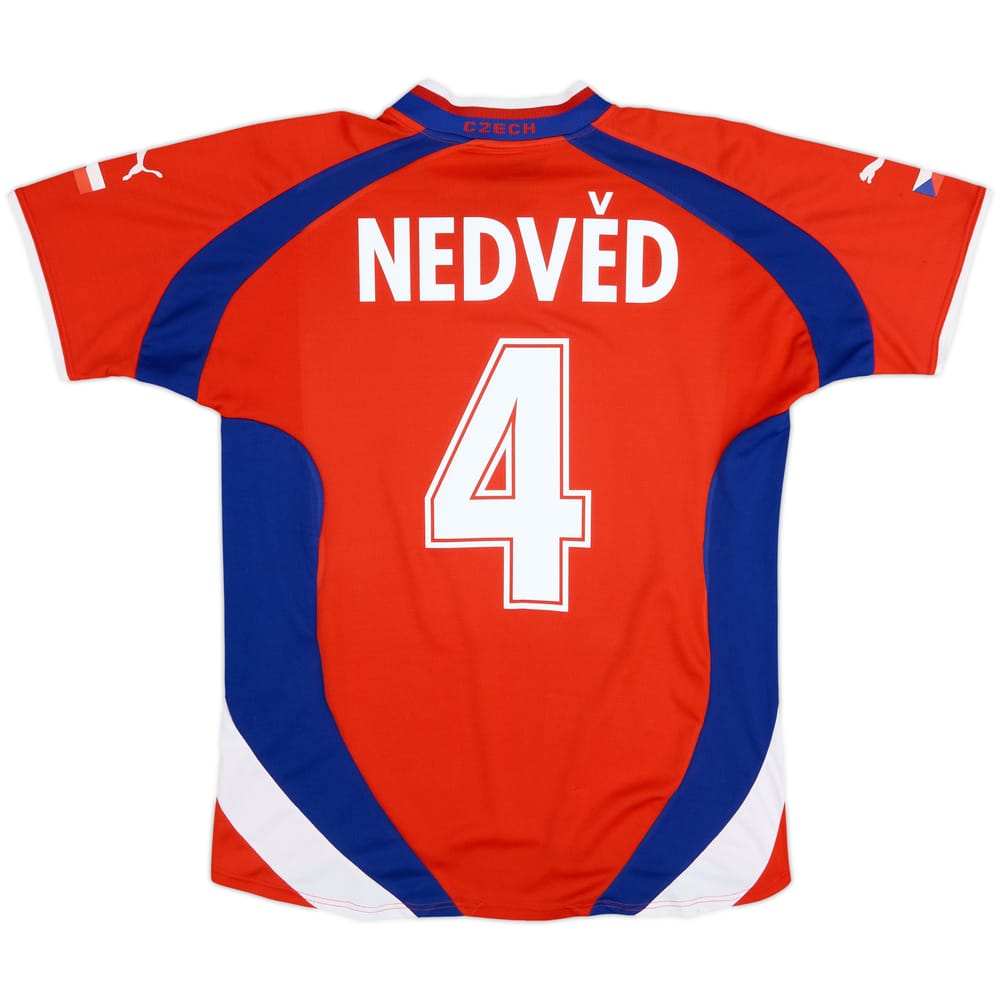 2000-02 Czech Republic Basic Home Shirt Nedved #4 - 6/10 - (L)