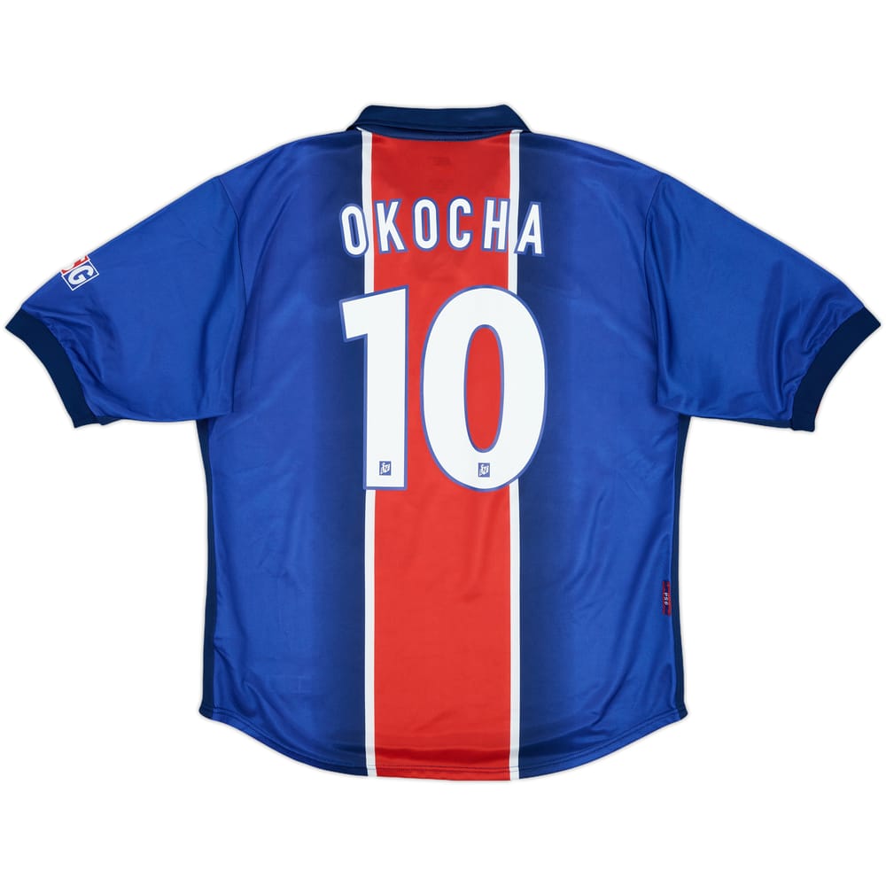 1998-99 Paris Saint-Germain Home Shirt Okocha #10 - 9/10 - (L)