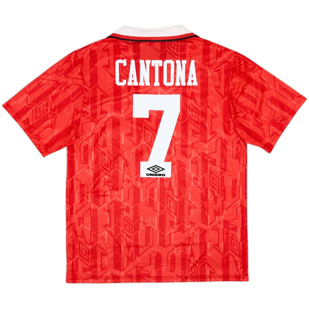 1992-94 Manchester United Home Shirt Cantona #7 - 8/10 - (L)