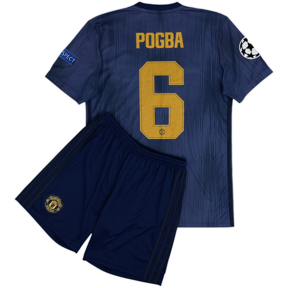 2018-19 Manchester United Third Shirt & Shorts Pogba #6 - 7/10 - (S)