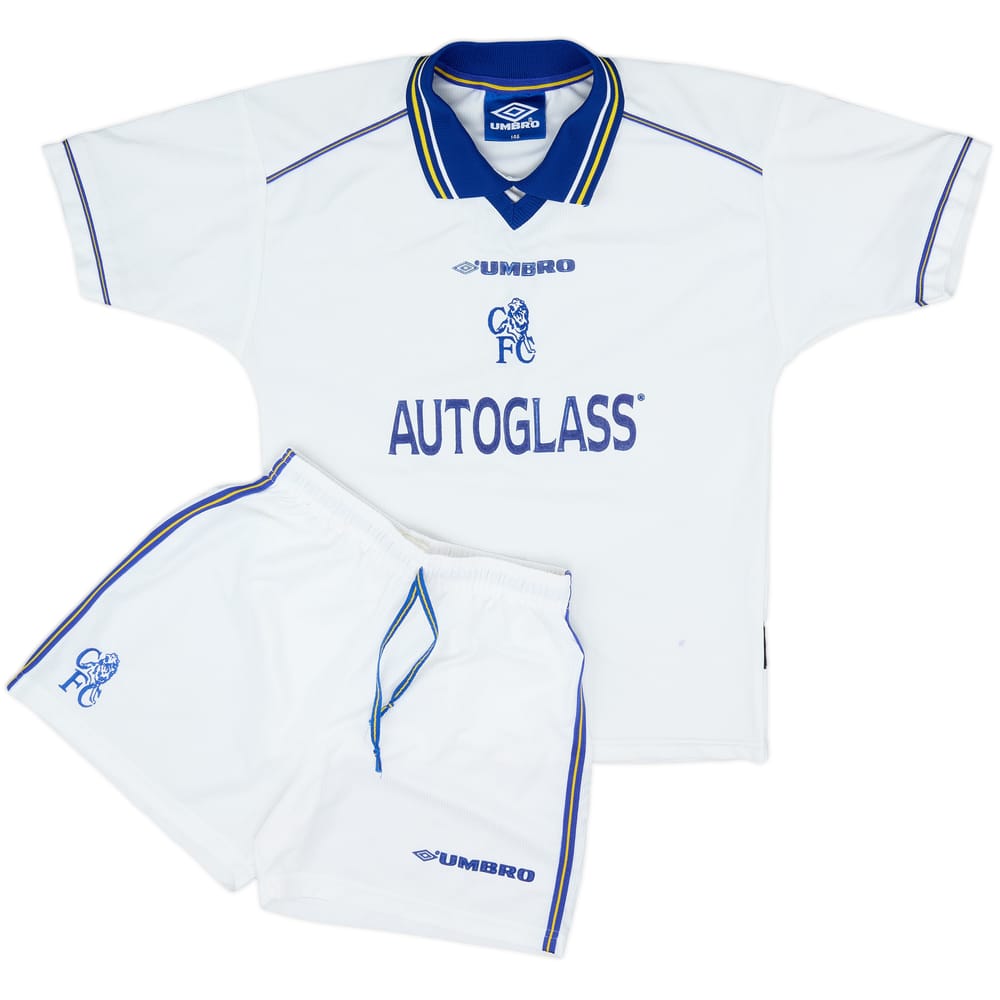 1998-00 Chelsea Away Shirt & Shorts - 8/10 - (M.Boys)