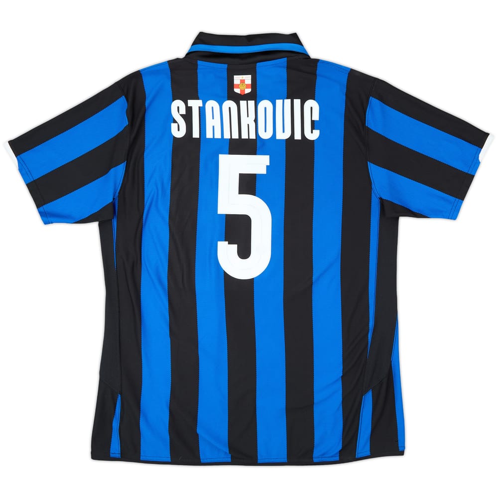 2007-08 Inter Milan Centenary Home Shirt Stankovic #5 - 10/10 - (XXL)
