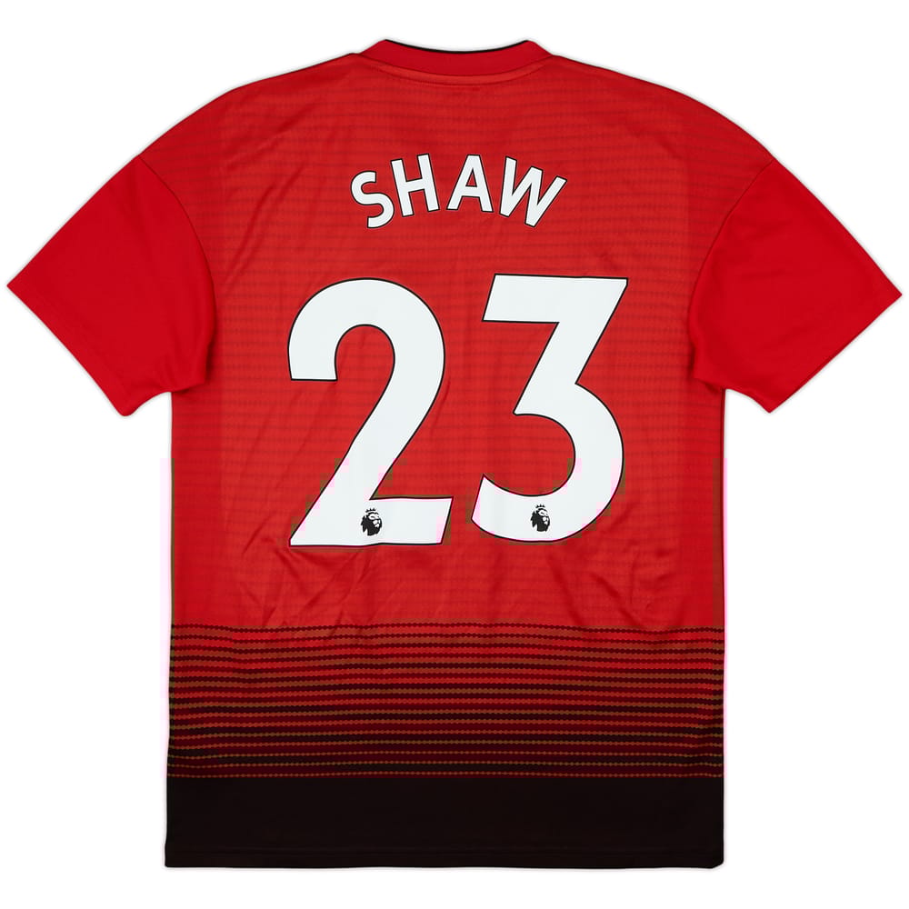 2018-19 Manchester United Home Shirt Shaw #23 - 10/10 - (S)