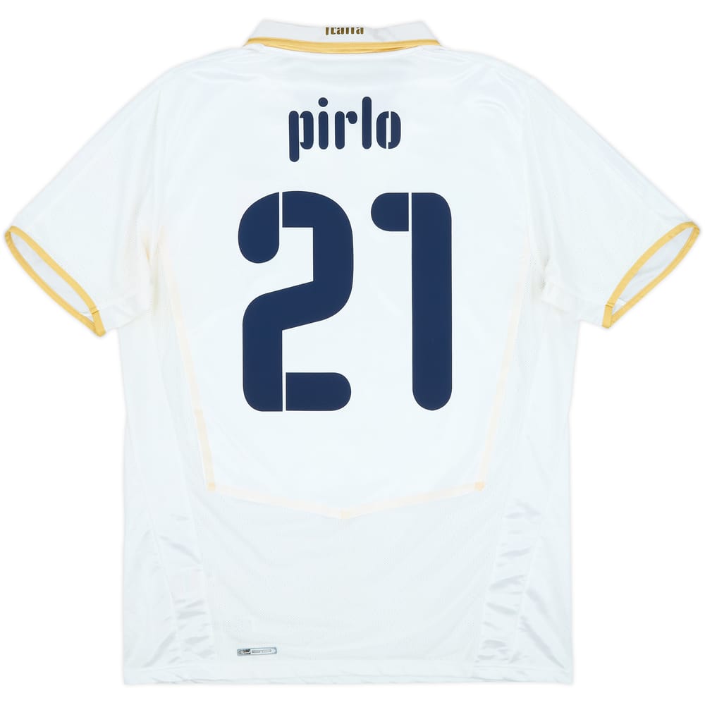 2007-08 Italy Away Shirt Pirlo #21 - 7/10 - (M)