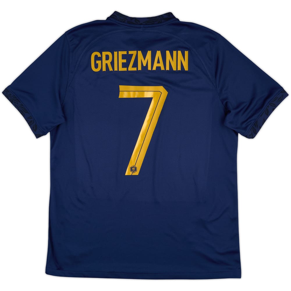 2022-23 France Home Shirt Griezmann #7 - 9/10 - (L)