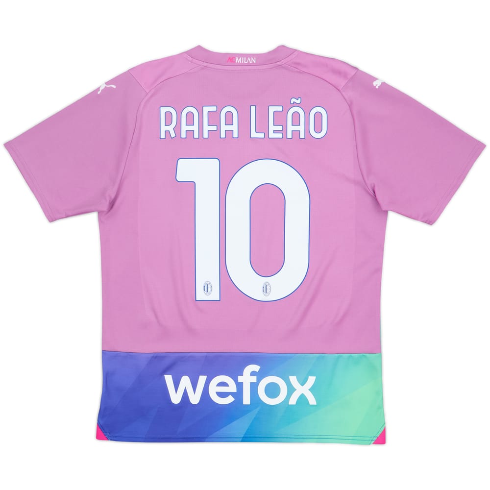2023-24 AC Milan Third Shirt Rafa Leao #10 - 8/10 - (M)
