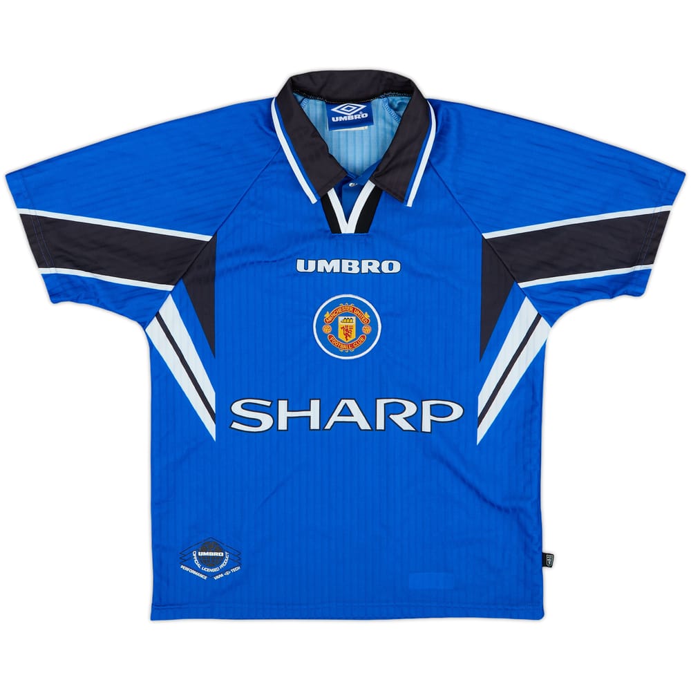 1996-98 Manchester United Third Shirt - 8/10 - (L.Boys)