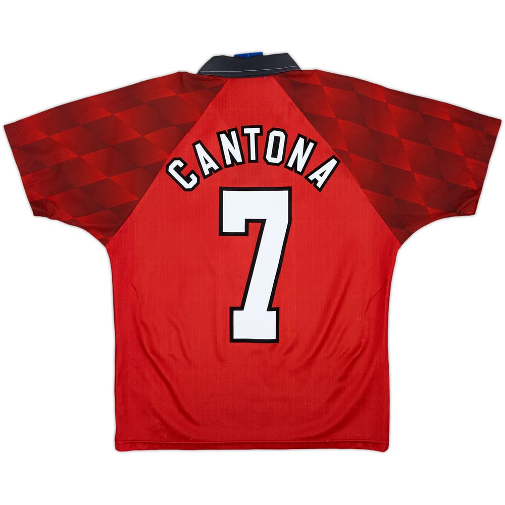 1996-98 Manchester United Home Shirt Cantona #7 - 9/10 - (Y)