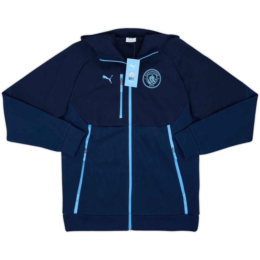 2025-26 Manchester City Puma Hooded Sweat Top (M)
