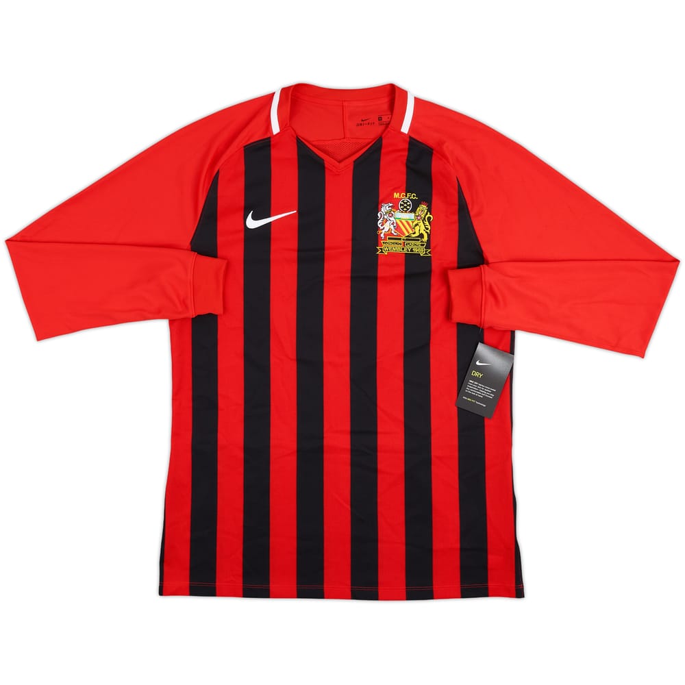 2019 Manchester City Player Issue FA Cup Pre-Match L/S Shirt (M)