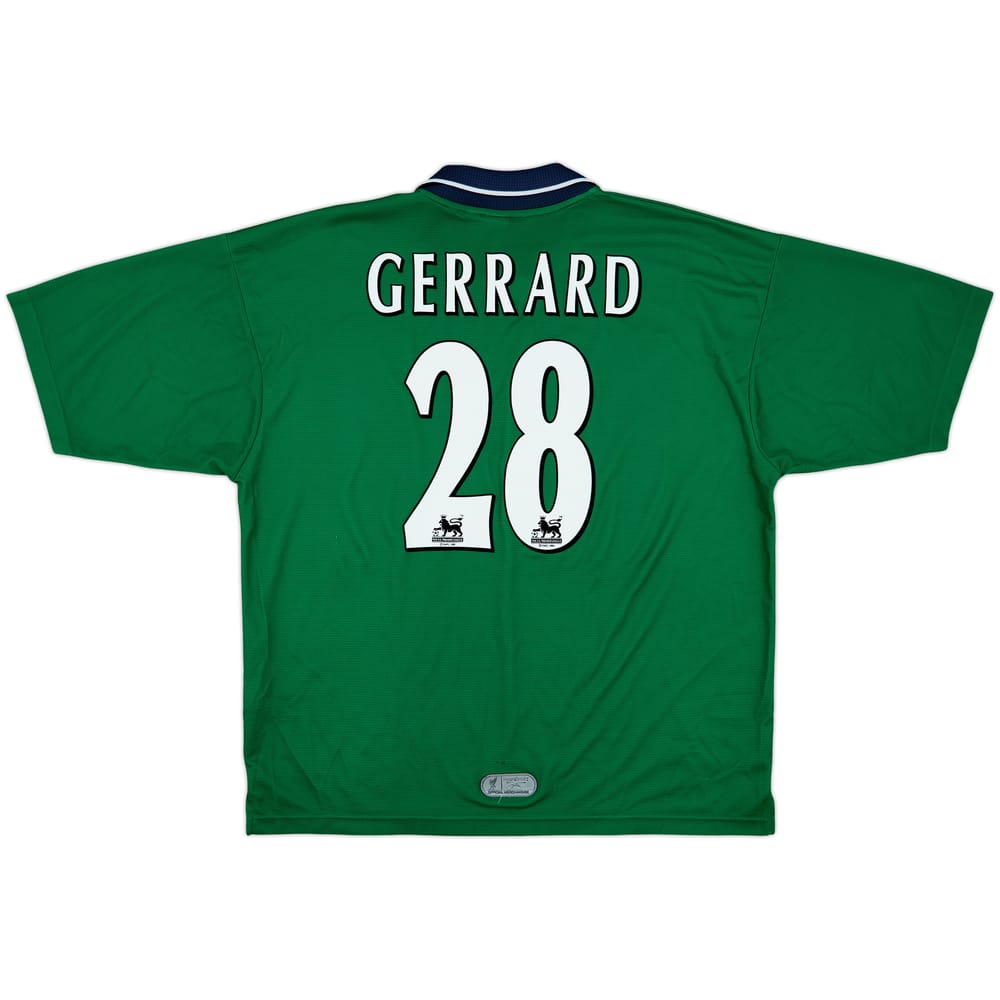 1999-00 Liverpool Away Shirt Gerrard #28 - 6/10 - (XXL)