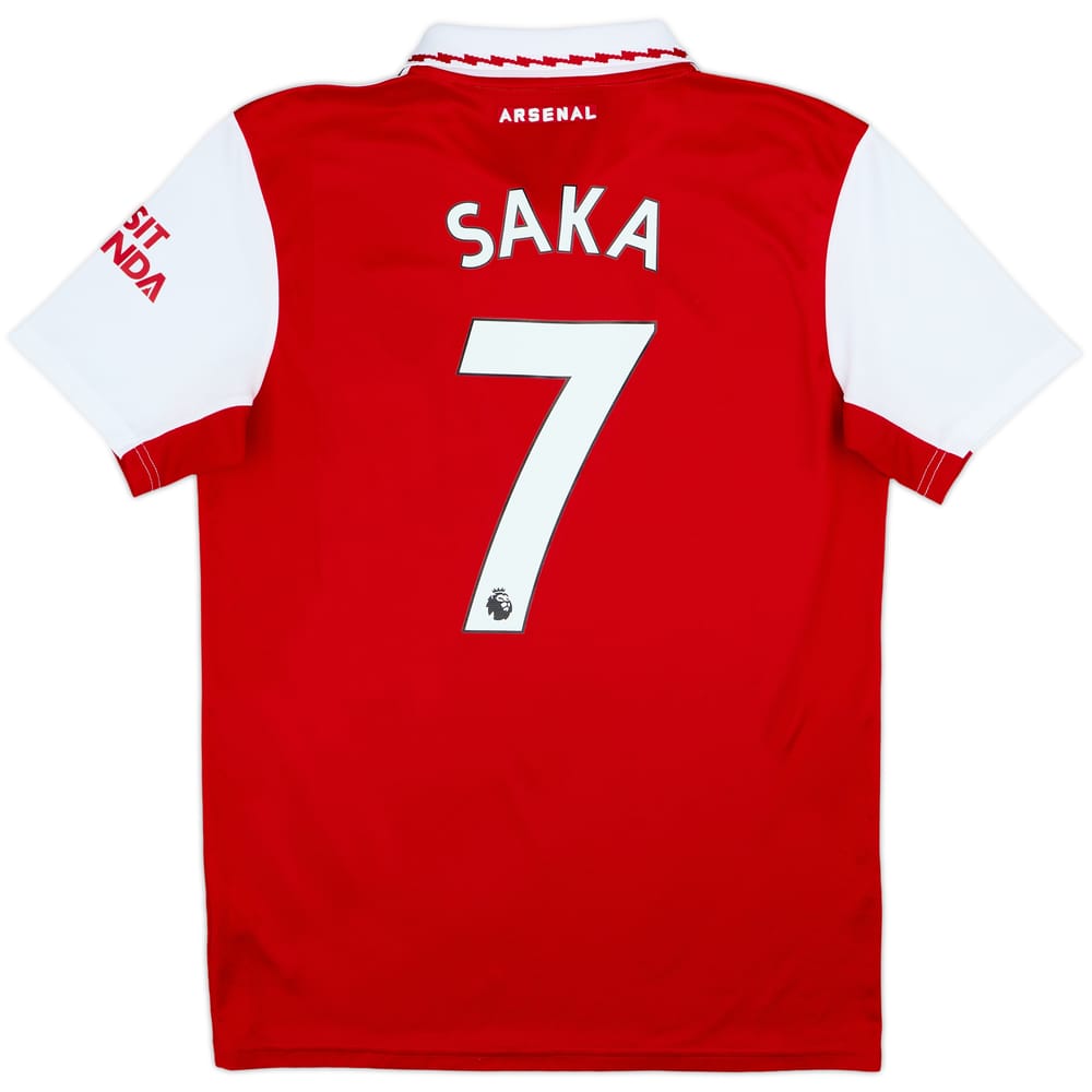 2022-23 Arsenal Home Shirt Saka #7 - 10/10 - (M)