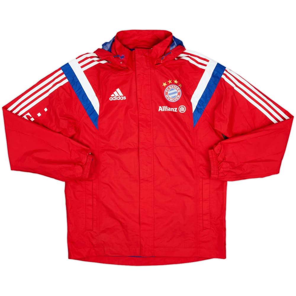 2014-15 Bayern Munich Player Issue adidas Hooded Rain Jacket - 5/10 - (M)