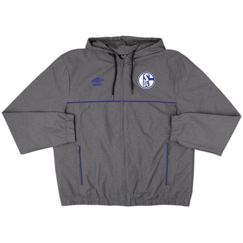 2021-22 Schalke Umbro Hooded Rain Jacket - 10/10 - (XL)