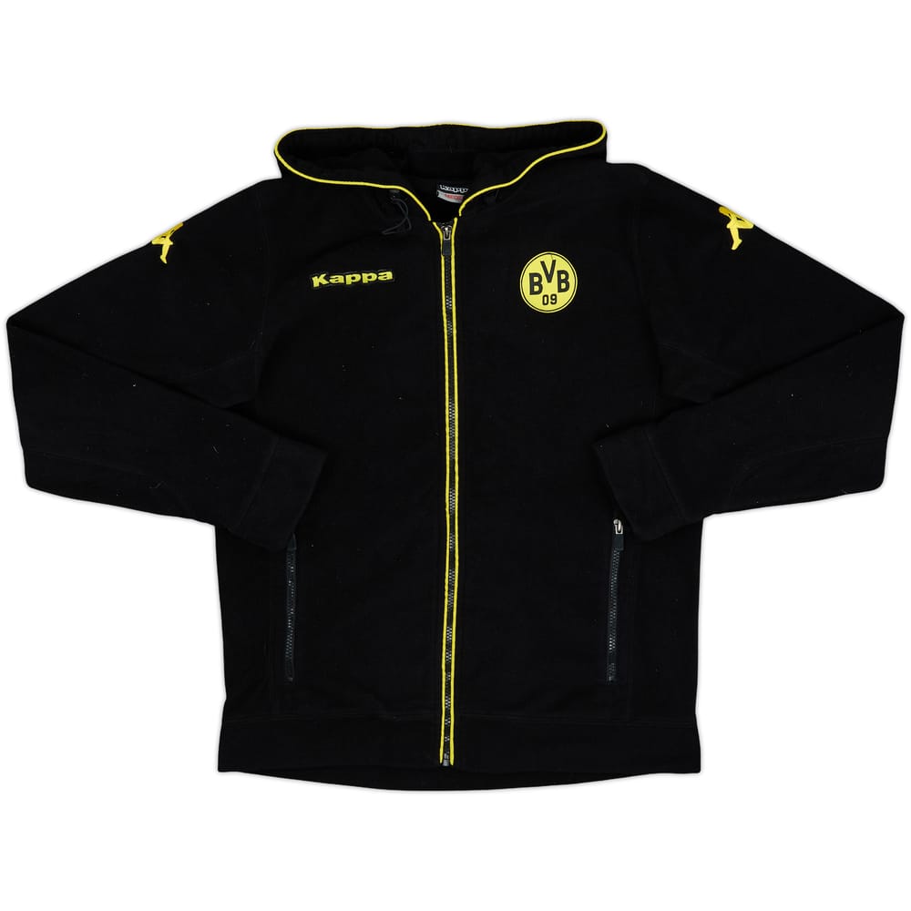 2010-11 Borussia Dortmund Kappa Hooded Fleece Track Jacket - 8/10 - (M)