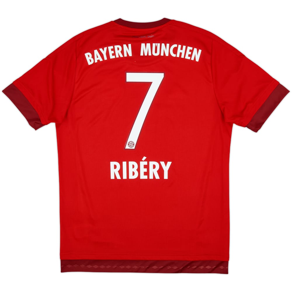 2015-16 Bayern Munich Home Shirt Ribery #7 - 9/10 - (M)