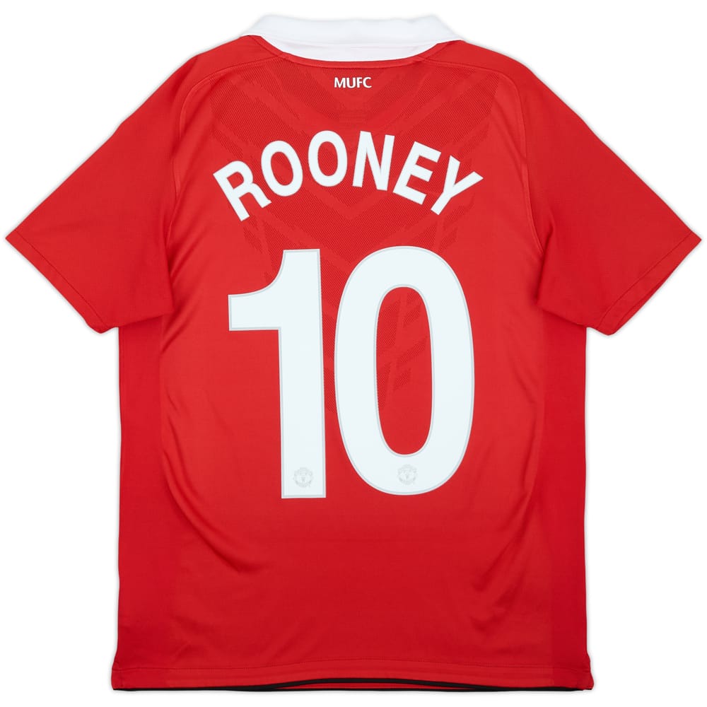 2010-11 Manchester United Home Shirt Rooney #10 - 10/10 - (XL.Boys)