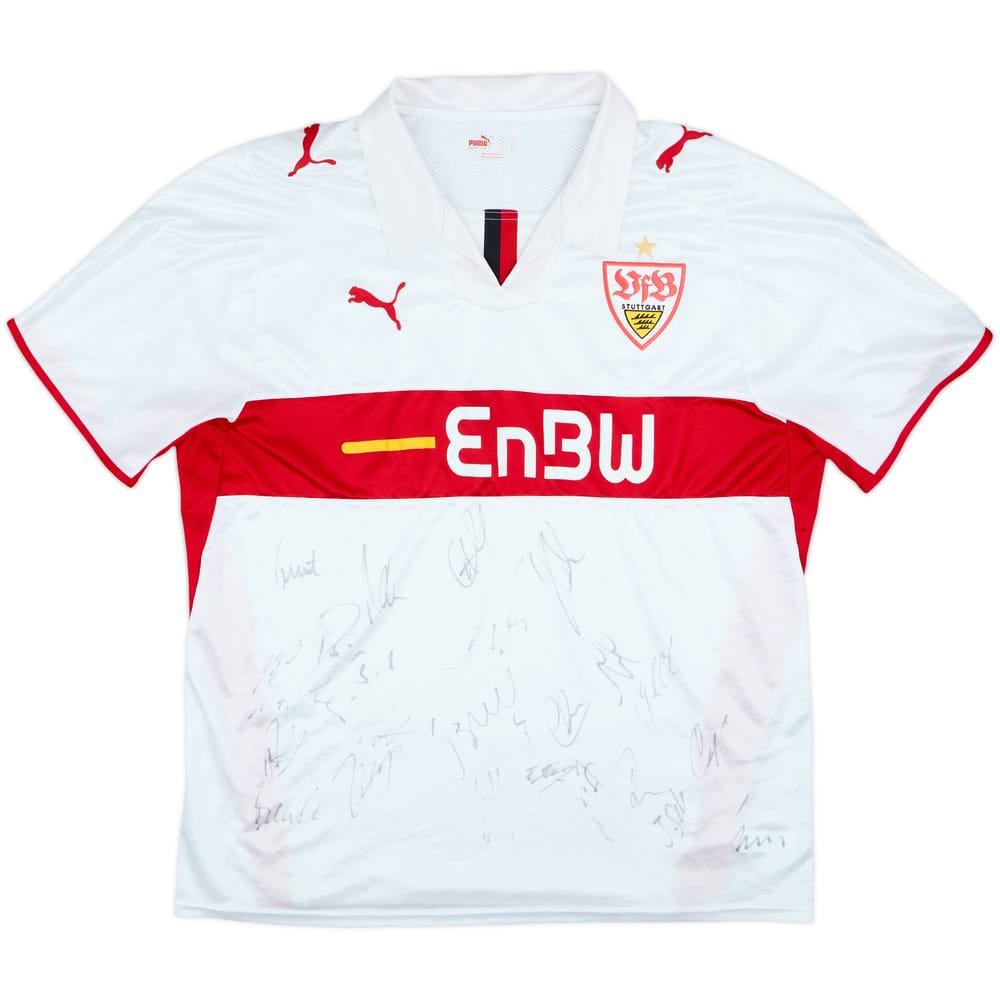 2008-09 Stuttgart Signed Home Shirt Nicki #04 - 4/10 - (XL)