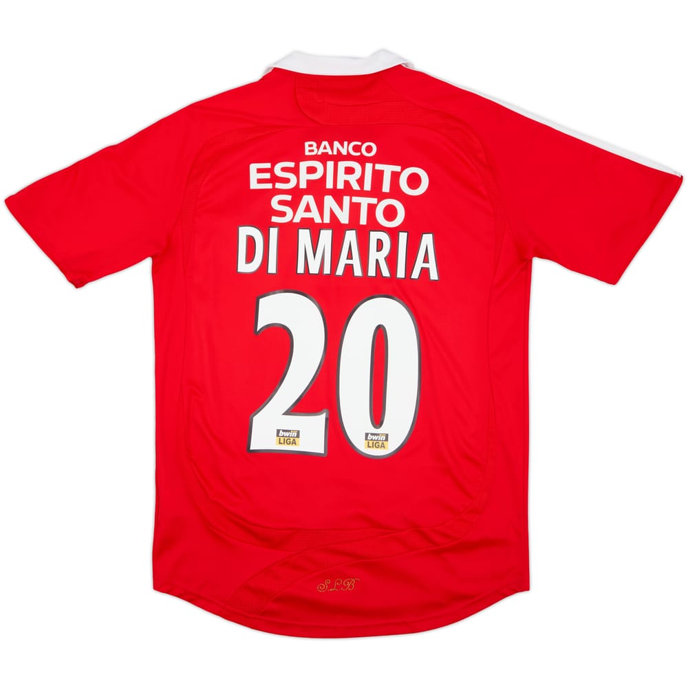 2007-08 Benfica Home Shirt Di Maria #20 - 8/10 - (S)