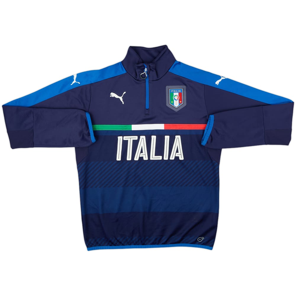 2015-16 Italy Puma 1/4 Zip Drill Top - 8/10 - (M)