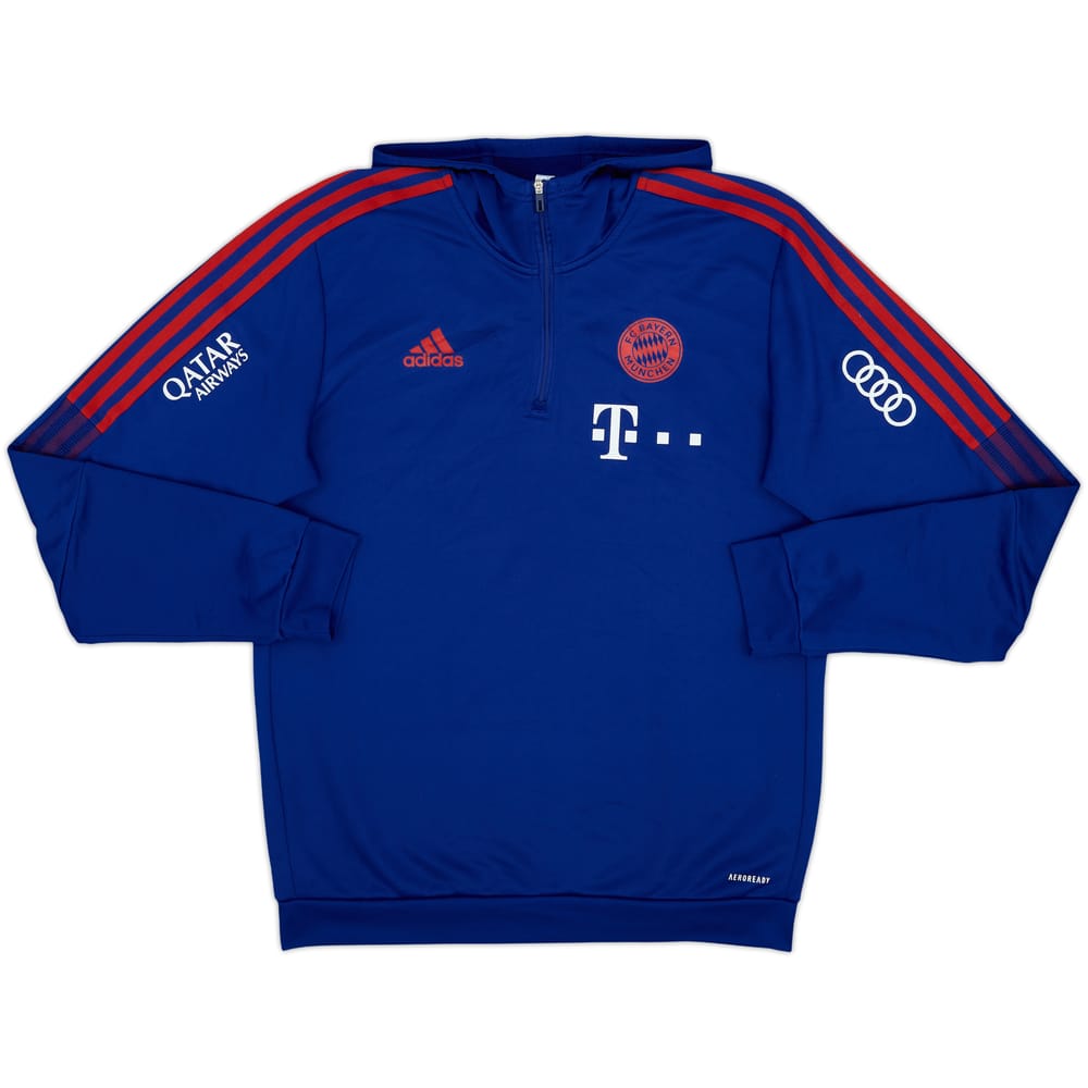 2021-22 Bayern Munich adidas 1/4 Zip Training Top - 7/10 - (M)