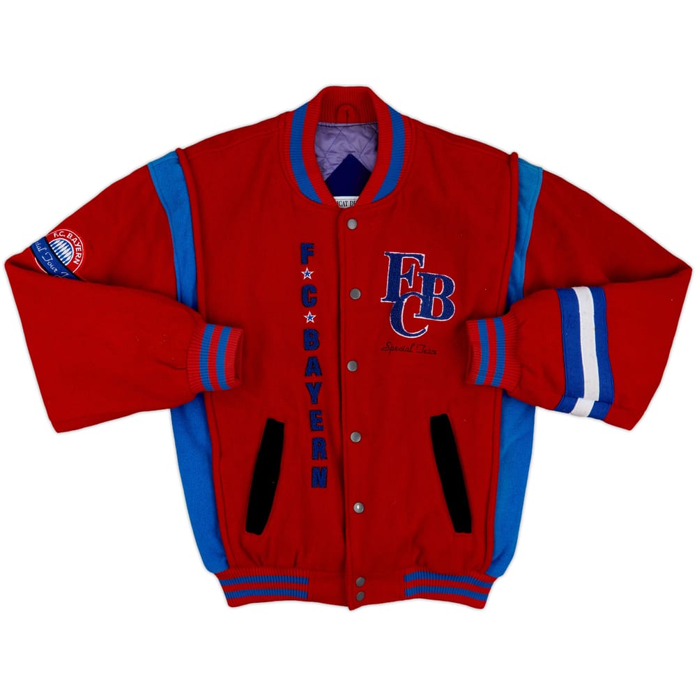 1990s Bayern Munich Wool Bomber Jacket - 8/10 - (XL.Boys)