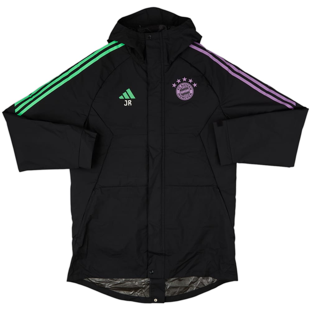 2023-24 Bayern Munich Staff Issue adidas Padded Bench Coat JR - 6/10 - (M)