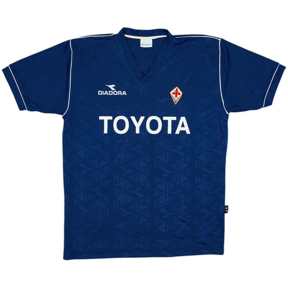 2000-01 Fiorentina Diadora Training Shirt - 8/10 - (XL)
