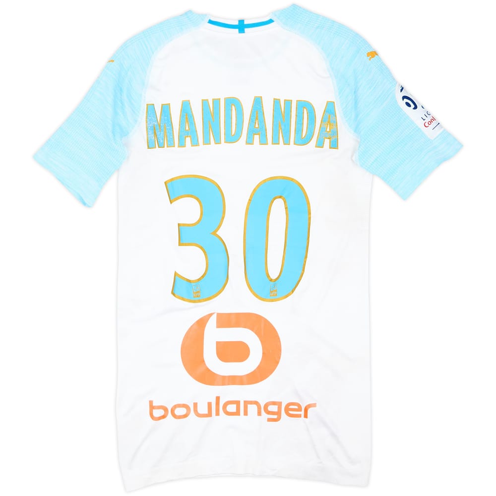 2018-19 Olympique Marseille Player Issue Home Shirt Mandanda #30 - 4/10 - (S)