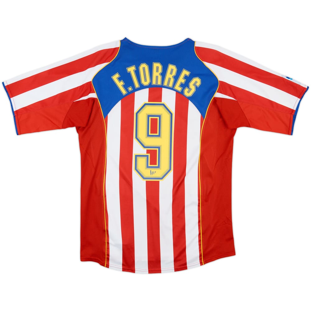 2004-05 Atletico Madrid Home Shirt Torres #9 - 8/10 - (M)