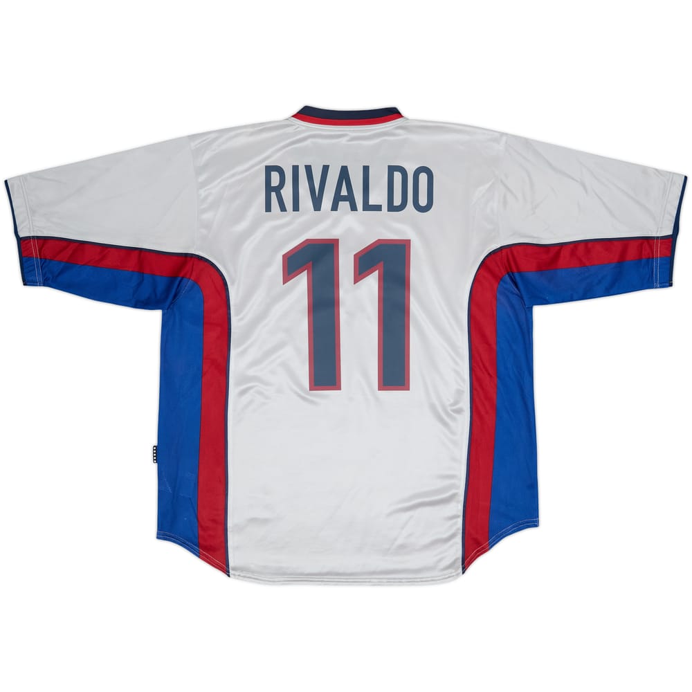 1998-01 Barcelona Away Shirt Rivaldo #11 - 9/10 - (XL)
