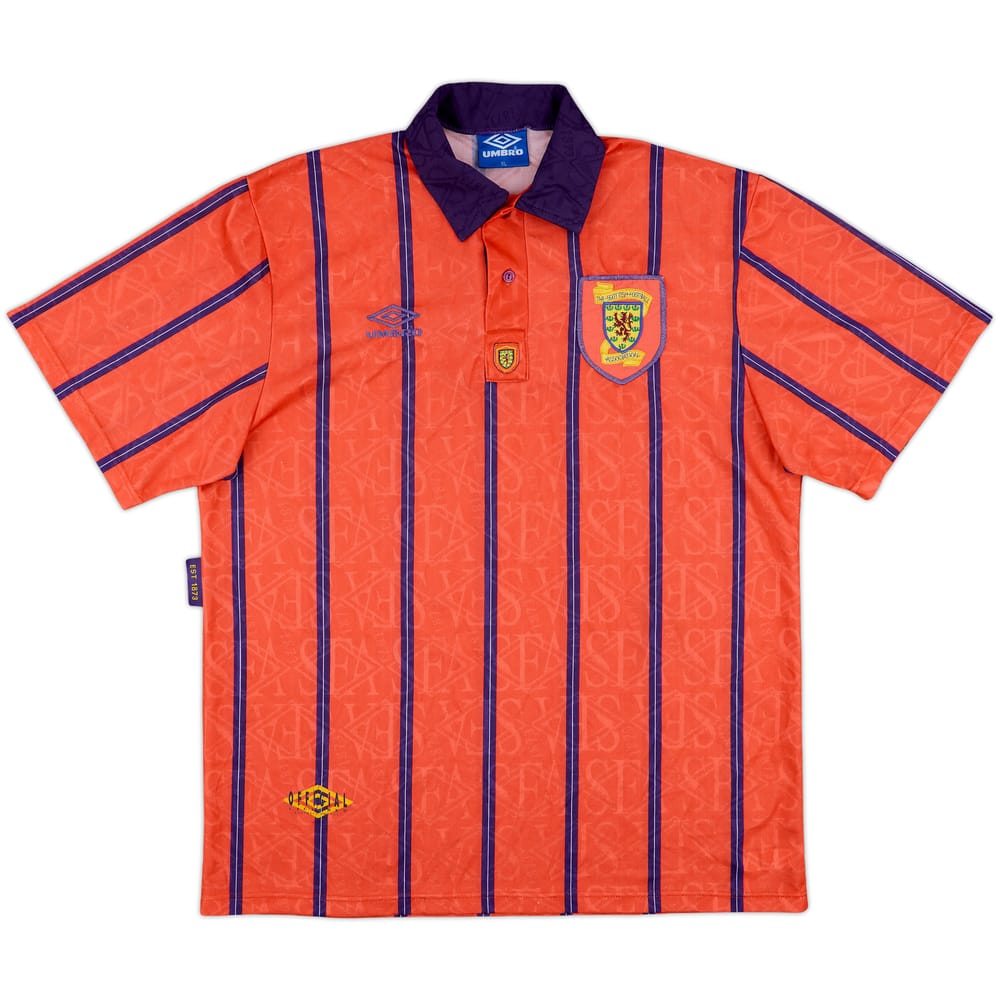 1993-95 Scotland Away Shirt - 8/10 - (XL)