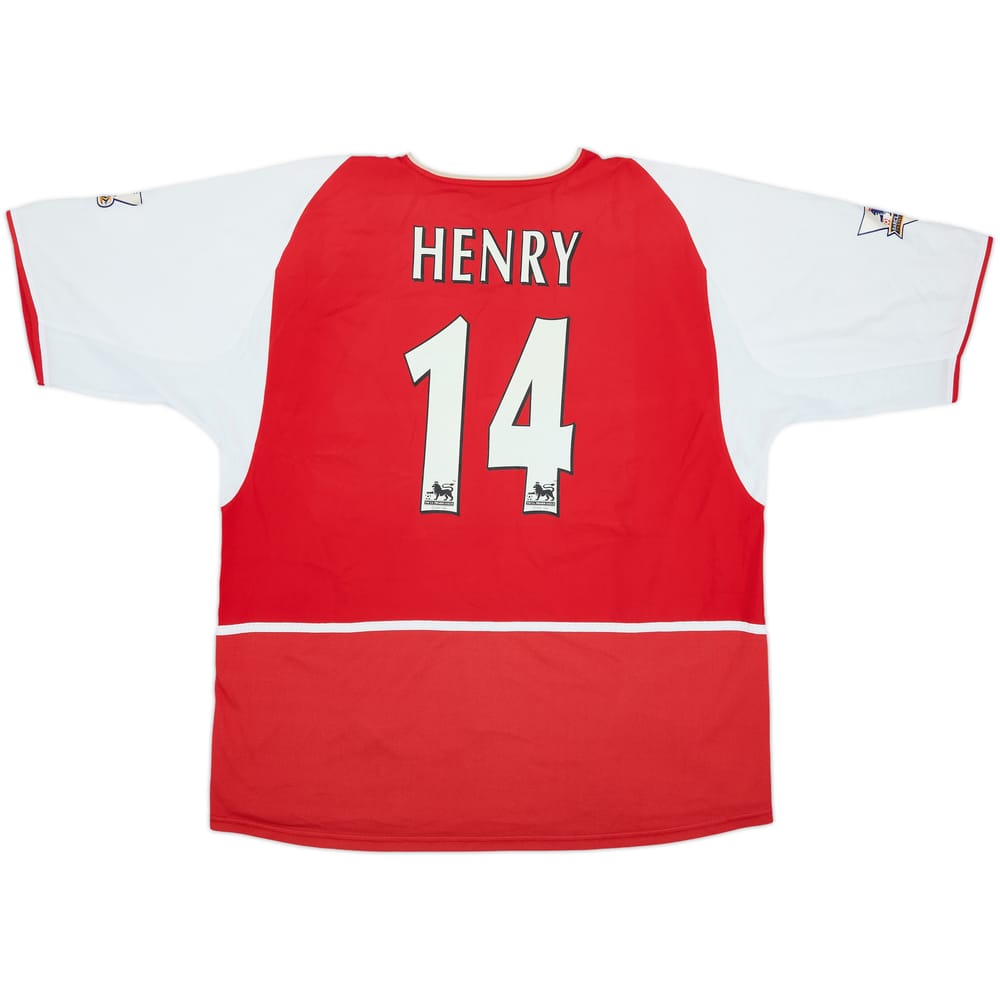 2002-04 Arsenal Home Shirt Henry #14 - 6/10 - (XL)