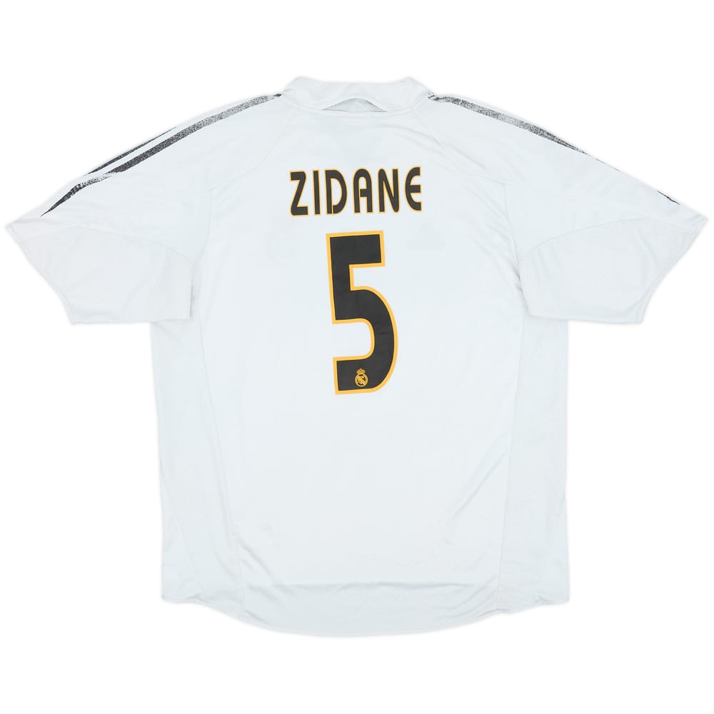 2004-05 Real Madrid Home Shirt Zidane #5 - 4/10 - (L)