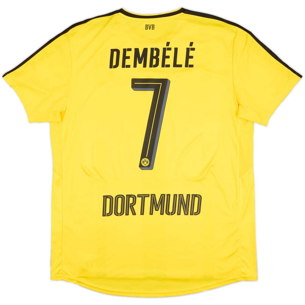 2016-17 Borussia Dortmund Home Shirt Dembele #7 - 9/10 - (XL)