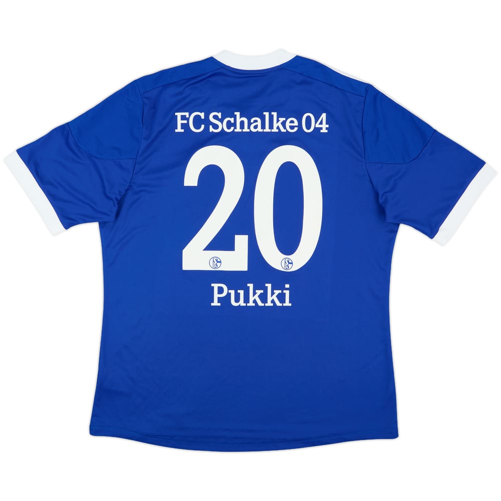2012-14 Schalke Home Shirt Pukki #20 - 7/10 - (XL)