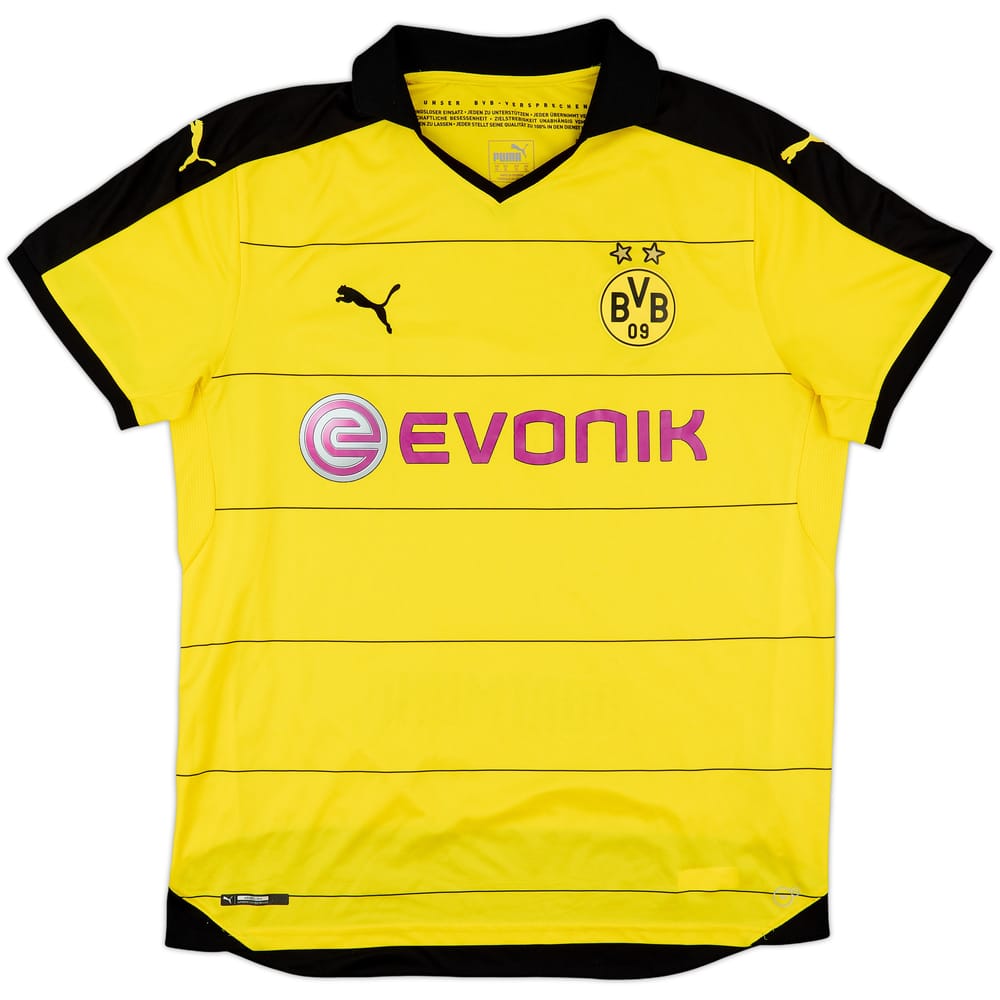2015-16 Borussia Dortmund Home Shirt - 8/10 - (XL)