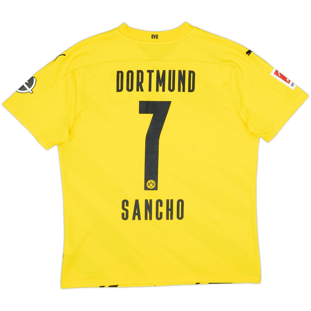 2020-21 Borussia Dortmund Home Shirt Sancho #7 - 3/10 - (L)