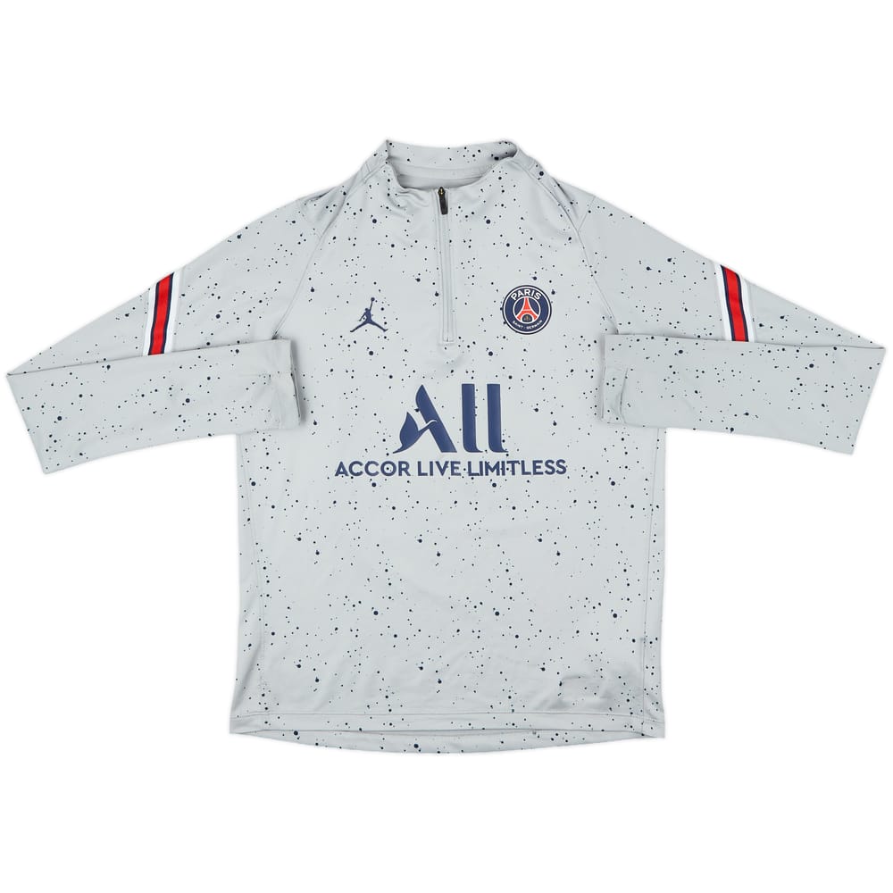 2022-23 Paris Saint-Germain Jordan 1/4 Zip Drill Top - 10/10 - (XL.Boys)