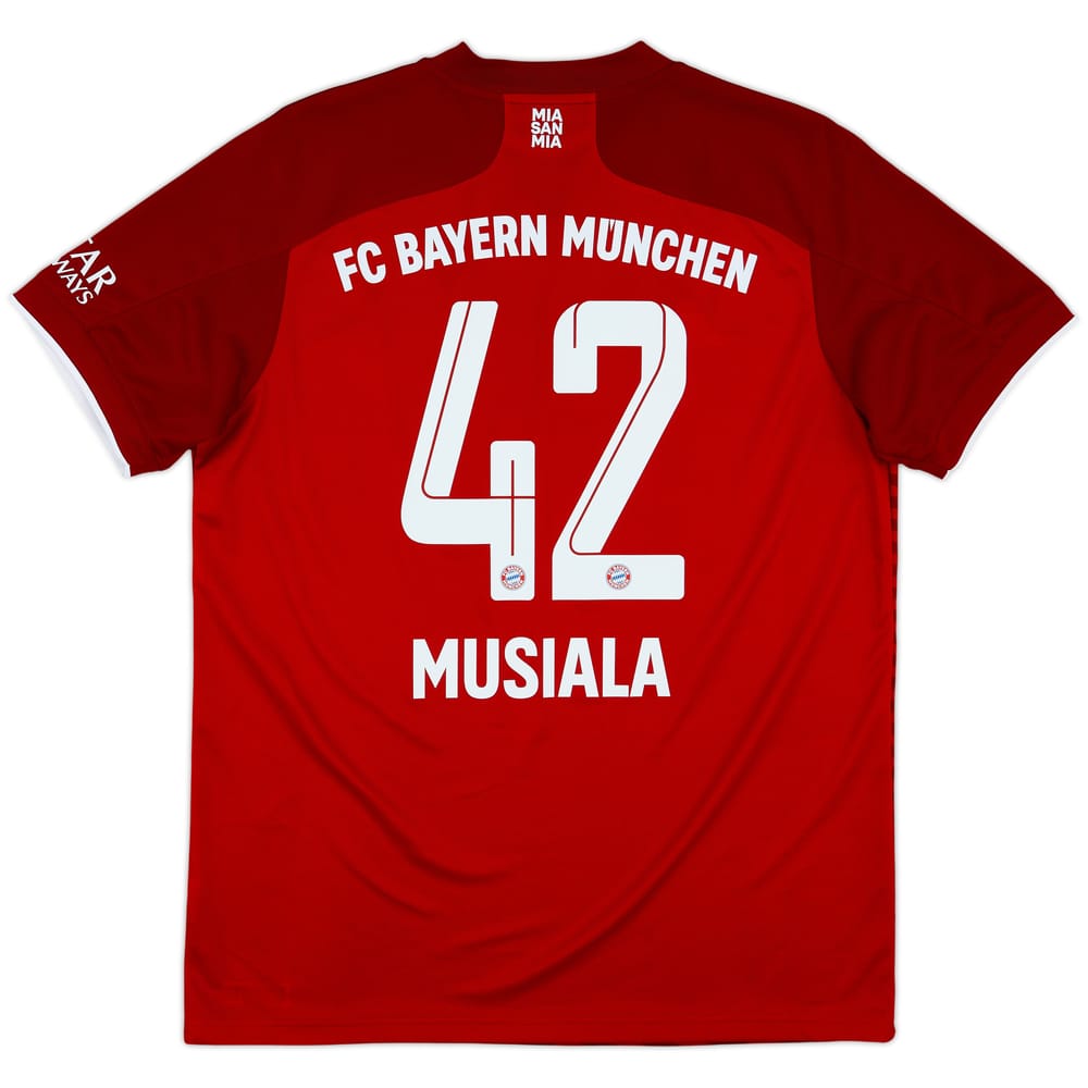 2021-22 Bayern Munich Home Shirt Musiala #42 - 8/10 - (L)