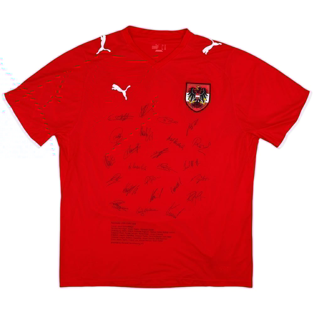 2008-09 Austria 'Signed' Home Shirt - 9/10 - (XL)