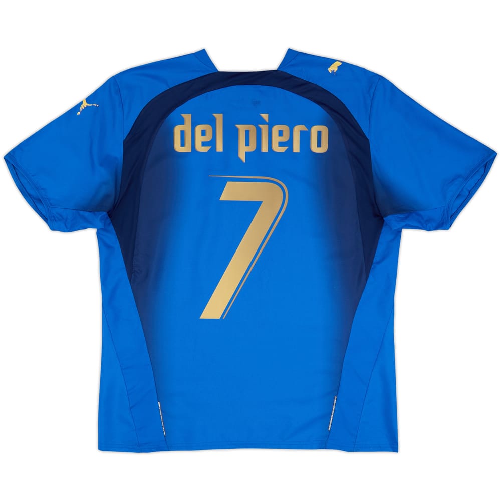 2006 Italy Home Shirt Del Piero #7 - 6/10 - (L)