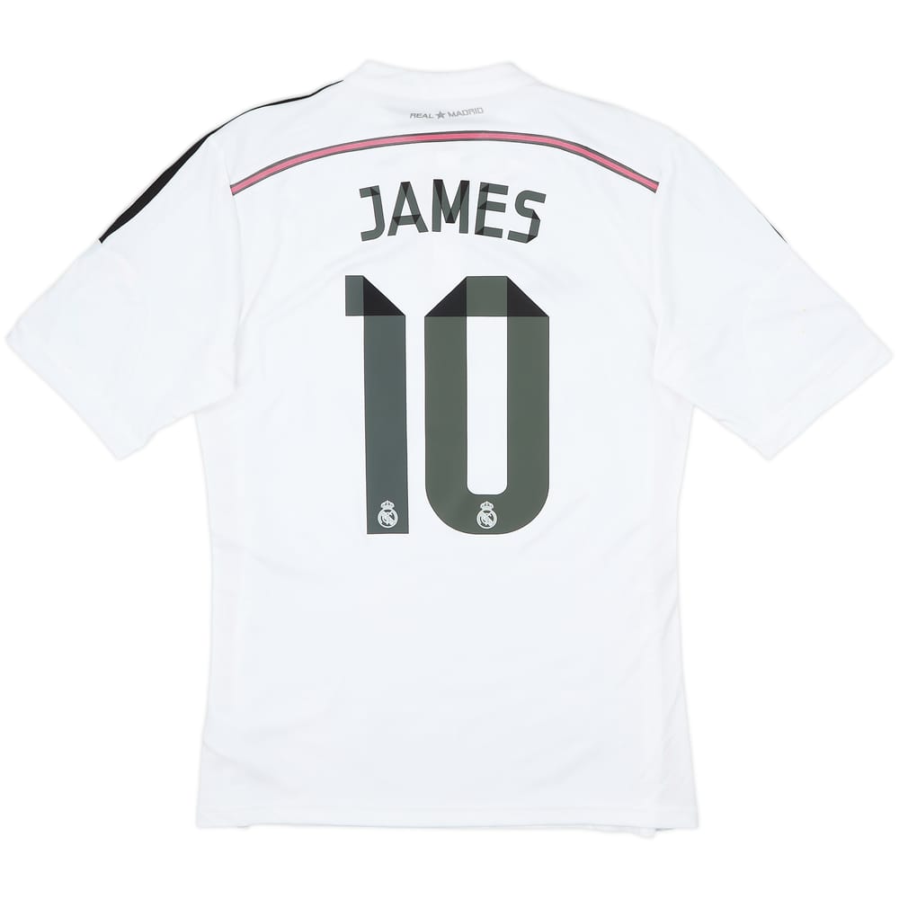 2014-15 Real Madrid Home Shirt James #10 - 6/10 - (M)