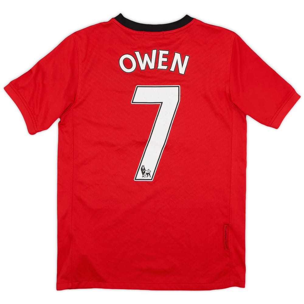 2009-10 Manchester United Home Shirt Owen #7 - 7/10 - (L.Boys)