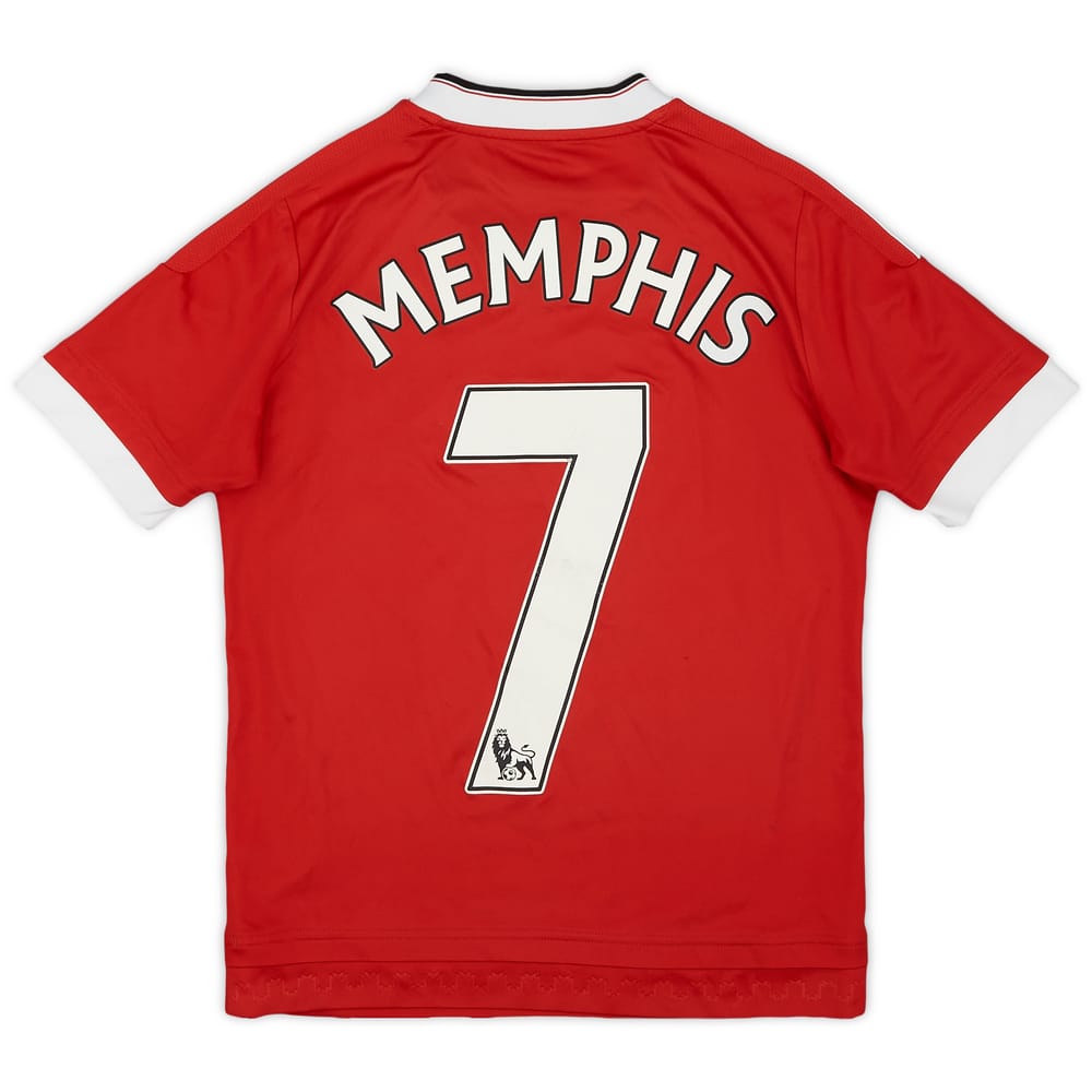 2015-16 Manchester United Home Shirt Memphis #7 - 6/10 - (M.Boys)