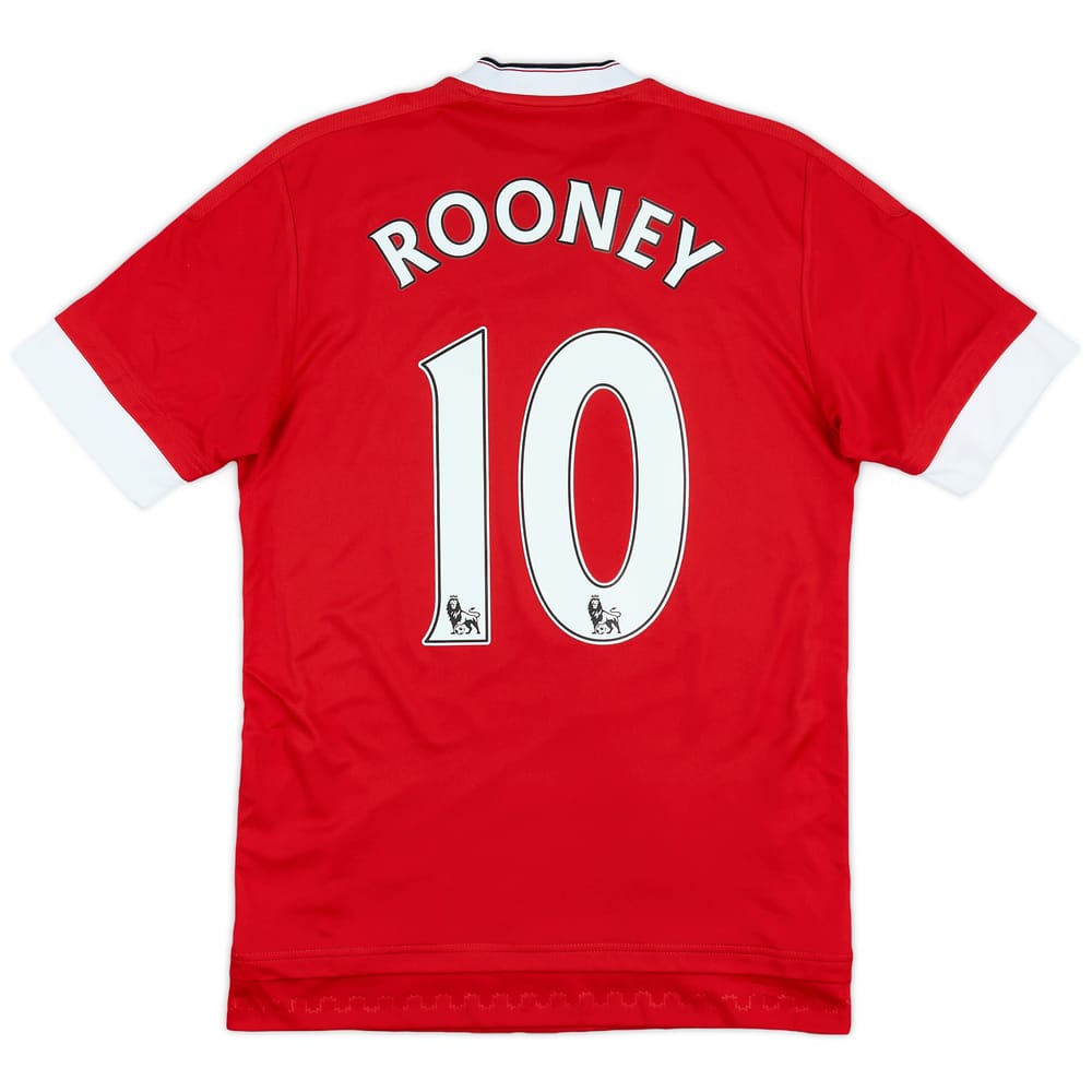 2015-16 Manchester United Home Shirt Rooney #10 - 8/10 - (XS)