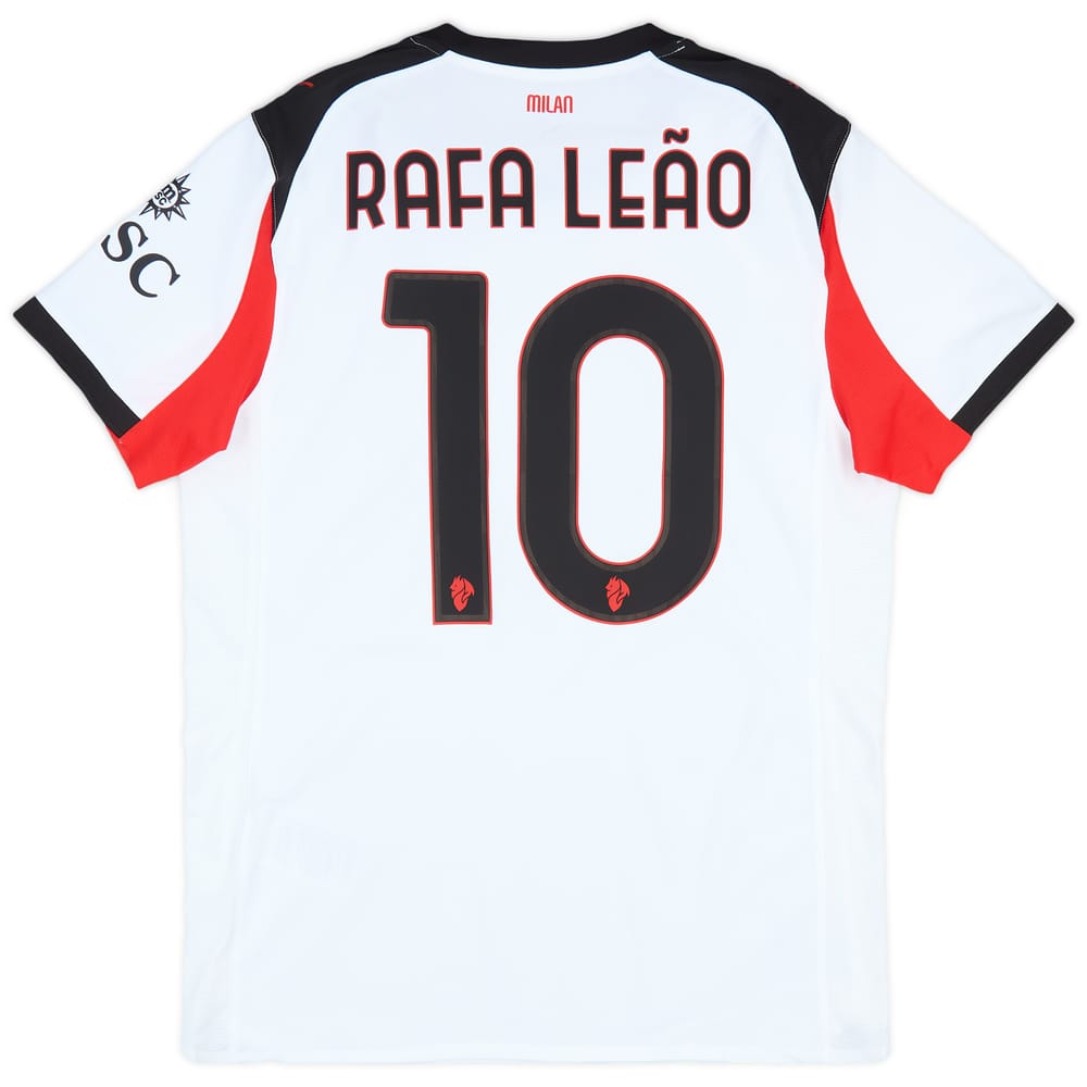 2025-26 AC Milan Authentic Away Shirt Rafa Leao #10