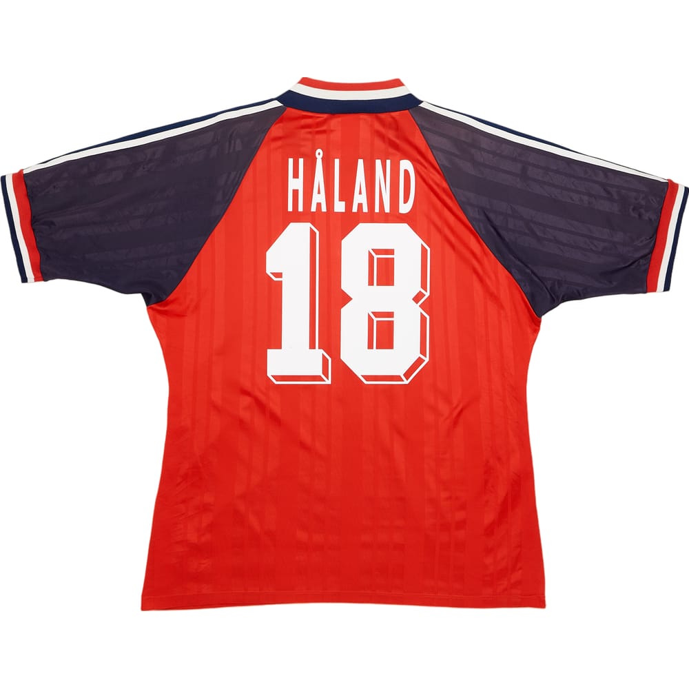 1994-96 Norway Home Shirt Haland #18 - 9/10 - (L)